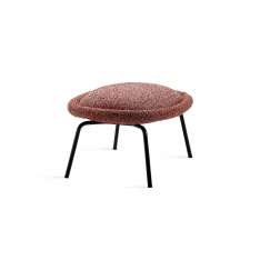 Freifrau MANUFAKTUR Ona | Ottoman with 4-leg steel frame