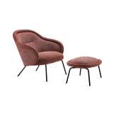 Freifrau MANUFAKTUR Ona | Lounge Low Back with 4-leg steel frame