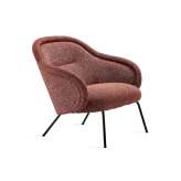 Freifrau MANUFAKTUR Ona | Lounge Low Back with 4-leg steel frame