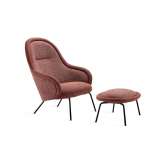 Freifrau MANUFAKTUR Ona | Lounge High Back with 4-leg steel frame