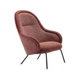 Freifrau MANUFAKTUR Ona | Lounge High Back with 4-leg steel frame