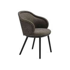 Freifrau MANUFAKTUR Ona | Curved Armchair with wooden frame