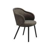 Freifrau MANUFAKTUR Ona | Curved Armchair with wooden frame