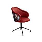 Freifrau MANUFAKTUR Ona | Curved Armchair with trestle leg