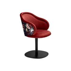 Freifrau MANUFAKTUR Ona | Curved Armchair with central leg