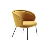 Freifrau MANUFAKTUR Ona | Cocktail Armchair with 4-legs steel frame