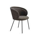 Freifrau MANUFAKTUR Ona | Armchair with 4-legs steel frame