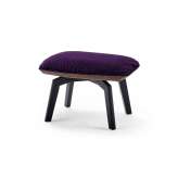 Freifrau MANUFAKTUR Marla | Ottoman with wooden frame