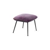 Freifrau MANUFAKTUR Marla | Ottoman with 4-legs steel frame