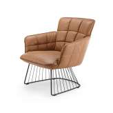 Freifrau MANUFAKTUR Marla | Easy Chair Low with harp frame