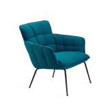 Freifrau MANUFAKTUR Marla | Easy Chair Low with 4-leg steel frame