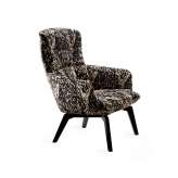 Freifrau MANUFAKTUR Marla | Easy Chair High with wooden frame