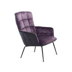 Freifrau MANUFAKTUR Marla | Easy Chair High with 4-legs steel frame
