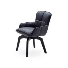 Freifrau MANUFAKTUR Marla | Armchair Low with wooden frame