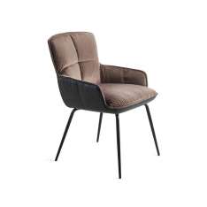 Freifrau MANUFAKTUR Marla | Armchair Low with 4-legs steel frame
