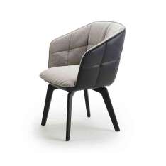 Freifrau MANUFAKTUR Marla | Armchair High with wooden frame