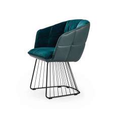 Freifrau MANUFAKTUR Marla | Armchair High with harp frame