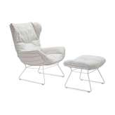 Freifrau MANUFAKTUR Leyasol | Outdoor | Wingback Chair with Ottoman