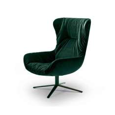 FREIFRAU MANUFAKTUR Leya | Wingback Chair with x-base frame