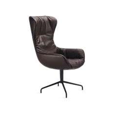 FREIFRAU MANUFAKTUR Leya | Grand Wingback Chair with trestle leg