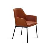 Freifrau MANUFAKTUR Grace | Armchair High Magnum with steel frame