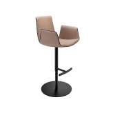 Freifrau MANUFAKTUR Amelie | Bar Armchair High with column feet