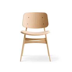 Fredericia Furniture Søborg Wood Base - seat upholstered