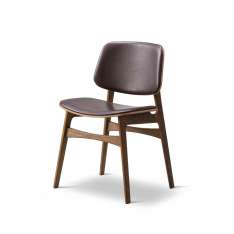 Fredericia Furniture Søborg Wood Base - seat and back upholstered