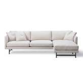 Fredericia Furniture Calmo 3 Seater Chaise 80 Metal Base