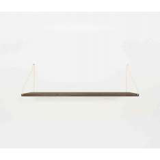 Frama Shelf Dark Oiled | 80w-27d Brass Brackets