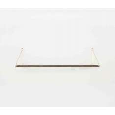 Frama Shelf Dark Oiled | 80w-20d Brass Brackets