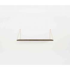 Frama Shelf Dark Oiled | 60w-20d Brass Brackets