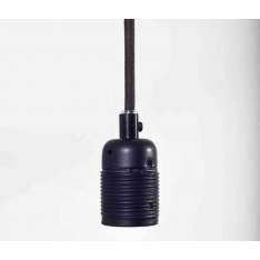 Frama E27 pendant Matt Black / Black Cable