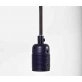Frama E27 pendant Matt Black / Black Cable