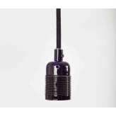 Frama E27 pendant Black Chrome / Black Cable