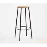 Frama Adam stool R031 round H76 matt black