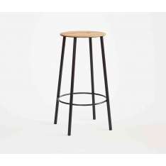 Frama Adam stool R031 round H65 matt black