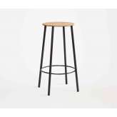 Frama Adam stool R031 round H65 matt black