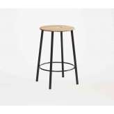 Frama Adam Stool R031 round H50 matt black