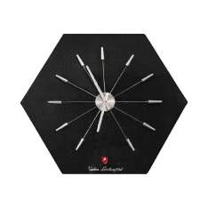 Formitalia TONINO LAMBORGHINI | Hexagon Carbon Wall Clock