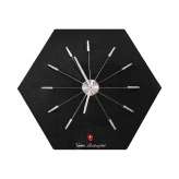 Formitalia TONINO LAMBORGHINI | Hexagon Carbon Wall Clock