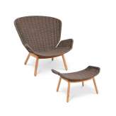 Fischer Möbel Wing relax chair with footrest