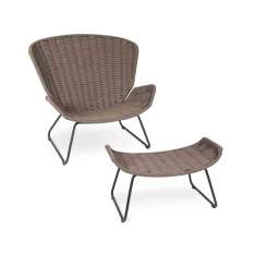 Fischer Möbel Wing relax chair with footrest