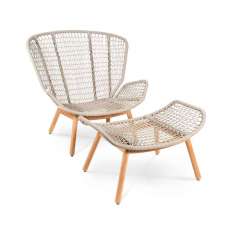 Fischer Möbel Wing light relax chair with footrest