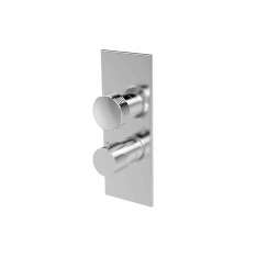 Fima Carlo Frattini Texture Collection F5609X7 | Thermostatic mixer for concealed installation with 2/3 outlets diverter
