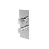 Fima Carlo Frattini Texture Collection F5609X7 | Thermostatic mixer for concealed installation with 2/3 outlets diverter