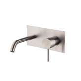 Fima Carlo Frattini Spillo Steel F3081X5 | Wall mounted wash basin mixer INOX
