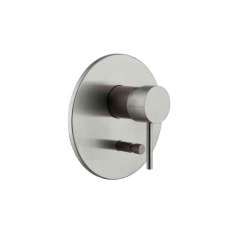 Fima Carlo Frattini Spillo Steel F3079X2 | Single lever bath and shower mixer for concealed installation with 2 outlets diverter
