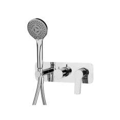 Fima Carlo Frattini Serie 4 F3789X2 | Single lever bath and shower mixer for concealed installation 2 outlet with shower set