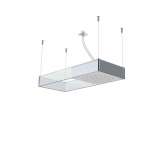 Fima Carlo Frattini Moove F2993VT | Ceiling mounted showerhead with tempered glass frame